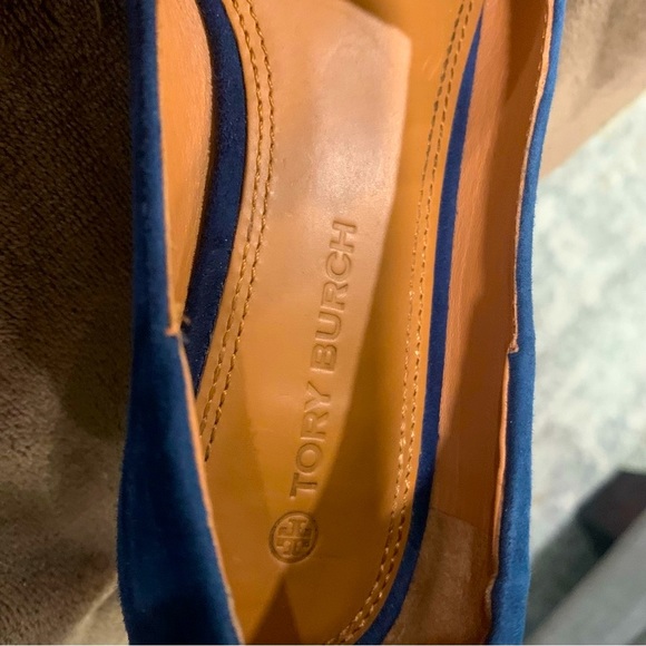 Tory Burch Blue Suede Loafers - Picture 13 of 13